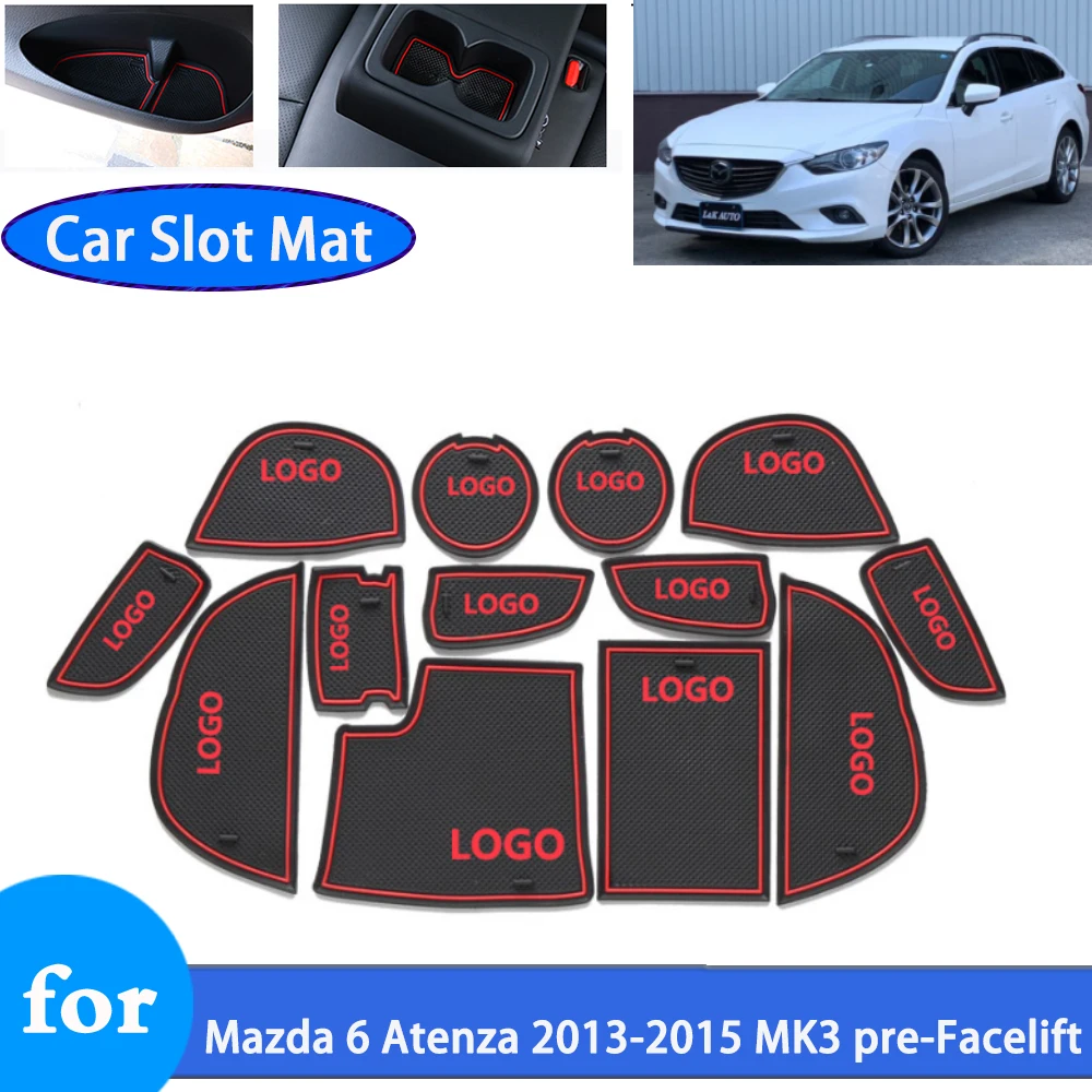 Нескользящий Резиновый коврик для дверной канавки подходит Mazda 6 Atenza GJ1 GL MK3 2013 2014
