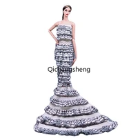 fashion fishtail 16 doll clothes for barbie dress for barbie doll outfits silver white party gown 11 5 dolls accessories toy