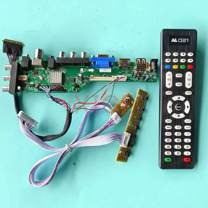 Плата драйвера для планшетов компьютеров 14 дюймов LVDS 40 Pin DVB-T C USB DHMI VGA AV 1366x768