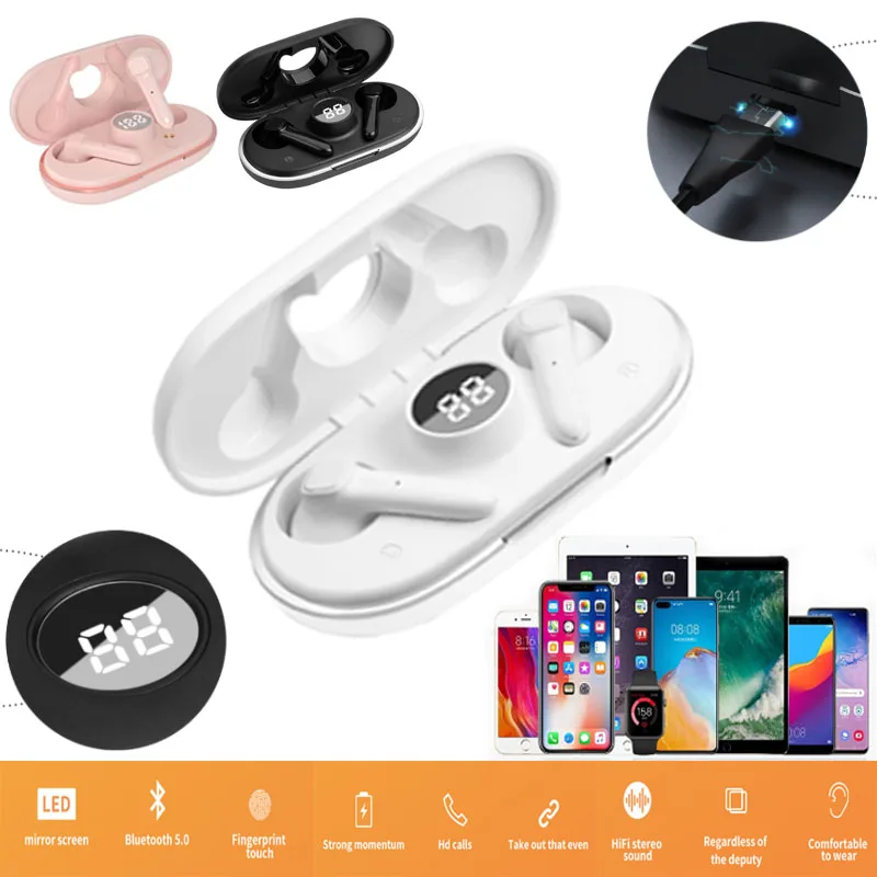 

TWS-наушники K88 Беспроводные с поддержкой Bluetooth, Hi-Fi