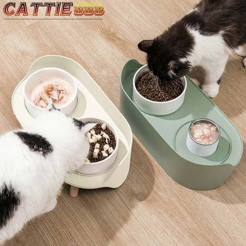 

Поднятые миски для собак и кошек-поднятые миски для питомцев-керамические миски для еды и воды с нескользящим силиконовым ковриком, для мал...