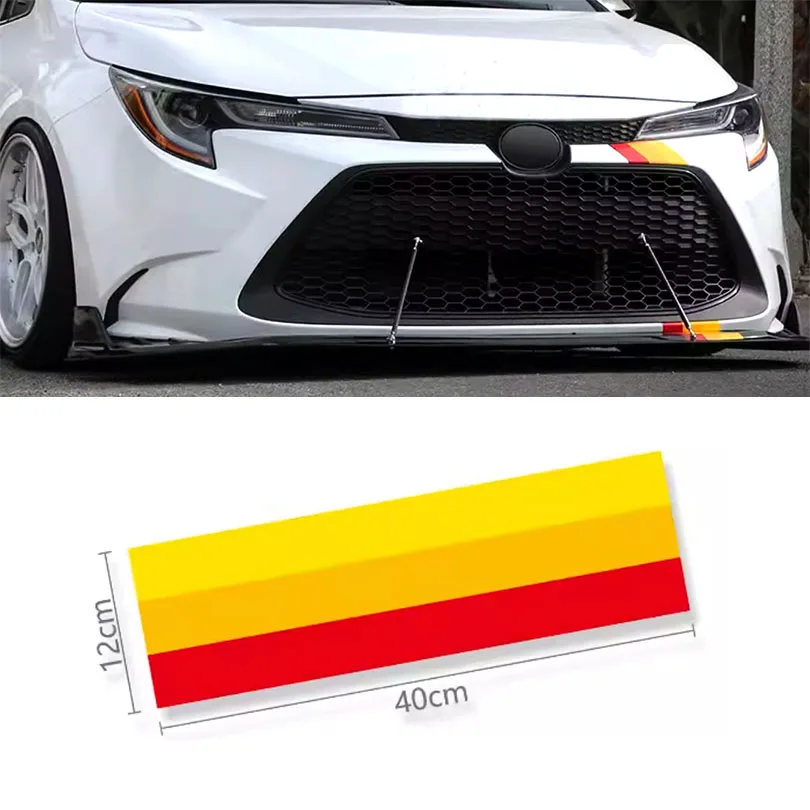 Классическая Трехцветная полосатая наклейка в стиле ретро 2 шт. наклейки на