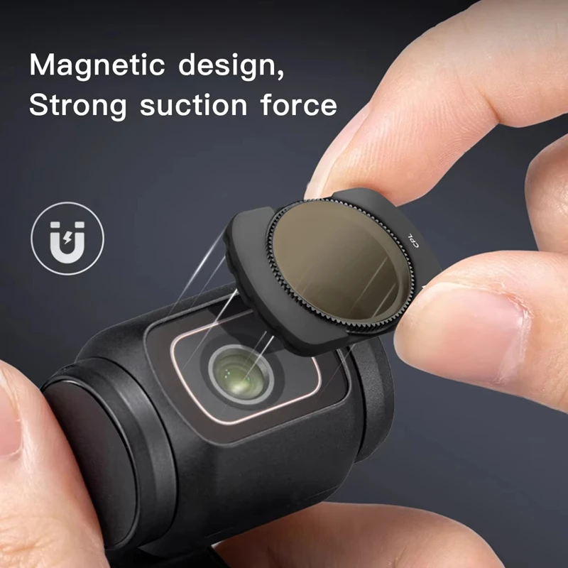 Комплект магнитных УФ-фильтров для DJI OSMO POKET 34: УФ, CPL, ND81632, NDPL, черный мягкий фильтр, набор для объектива камеры, аксессуары для дронов (art.: 3920da4df3846) - 3920da4df3846
