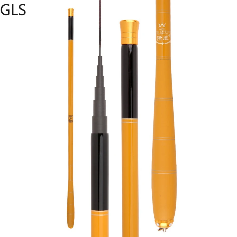 GLS New Portable Ultra Short Carp Stream Rod 1.8M-5.4M High Strength Telescopic Durable Carbon Fishing Rod enlarge