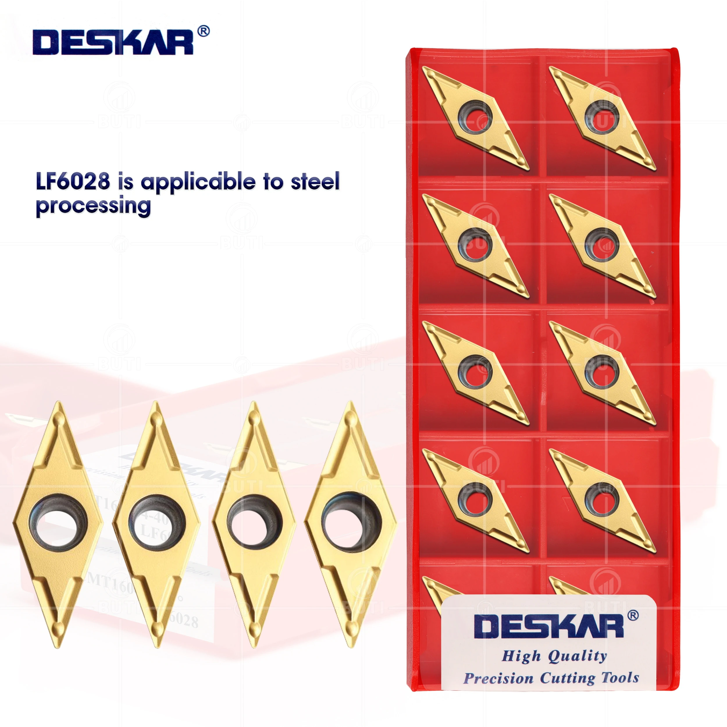 DESKAR 100% оригинальное освещение/37 °/38 °/40 ° LF6028 высококачественные карбидные лезвия токарные станки с ЧПУ стандартные инструменты для стальных деталей