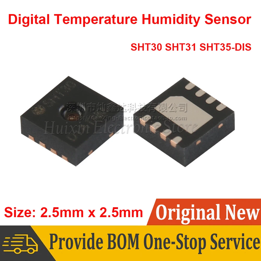 SHT30 SHT31 SHT35 SHT30-DIS SHT31-DIS DFN8 цифровой датчик температуры и влажности, абсолютно новый, высокое качество