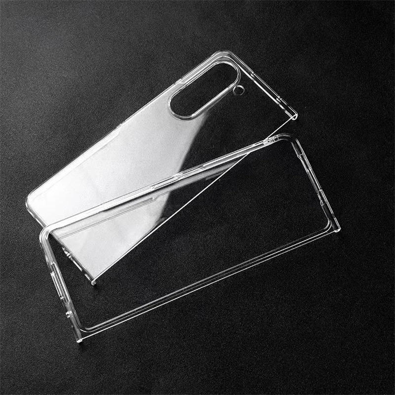 

For Samsung Galaxy Z Fold 5 5G Case Ultra-thin HD Transparent Shockproof Front Back Protective Cover Fold5 PC Clear Case Funda