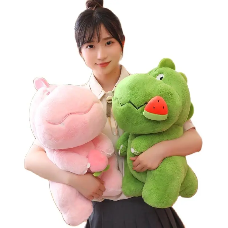 

23/35/45cm Kawaii Dinosaur Plush Toy Cute Soft Love Dino Dolls with Fruits Stuffed Animal Appease Hug Pillow for Baby Kids Gifts