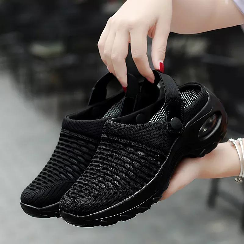 

Women Clogs Platform Sanitary Clogs Woman Sandals Mesh Women's sandal Summer Big Size Causal Beach Clogs Of Wear For Women S