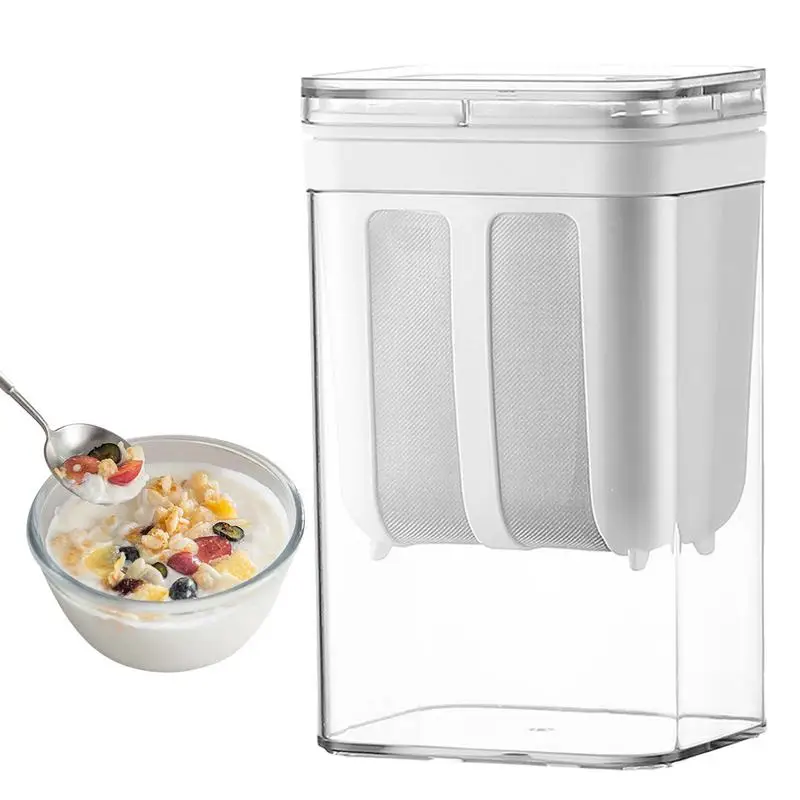 

Yogurt Strainer Multifunctional Milk Container Yogurt Machine Filter 1100ml Whey Separator Fine Mesh Cheese Maker Home Items