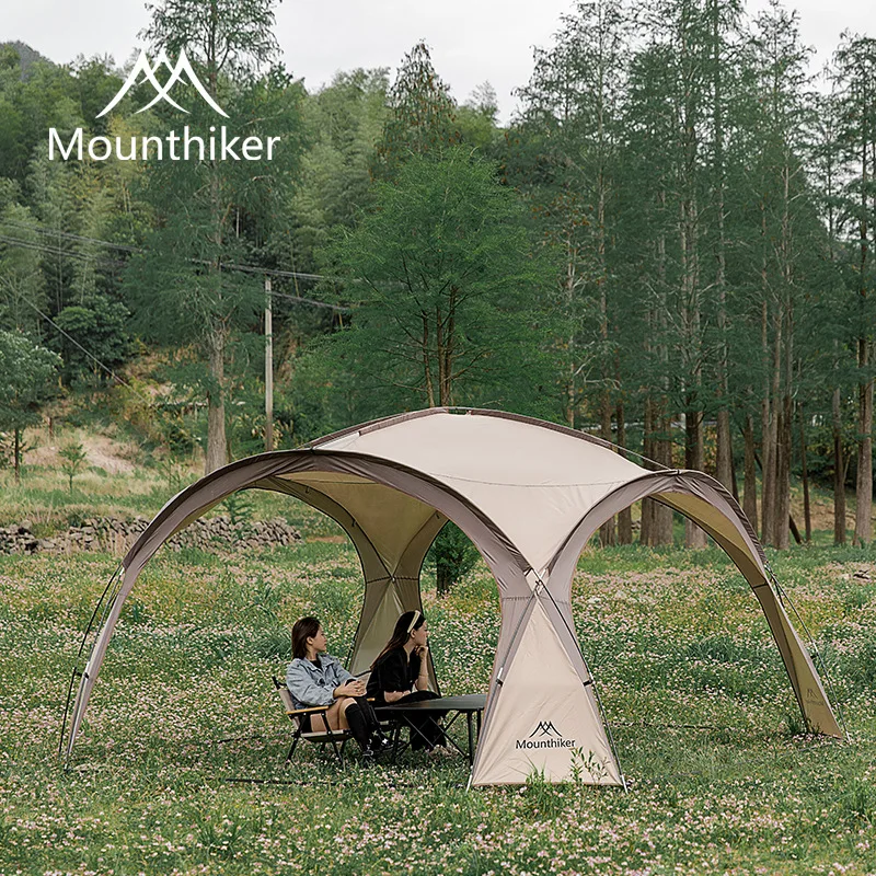 

MOUNTAINHIKER 무료 배송 With 4 Walls 8-10Person Outdoor Camping Dome Tents Light Luxury Round Big Canopy Large Awning Pergola Tent