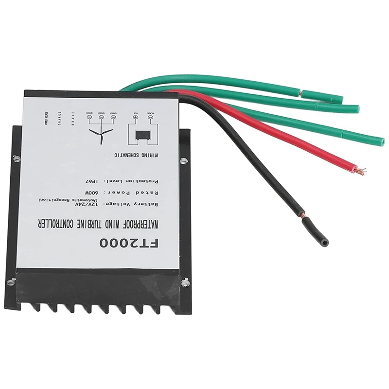 

1 PCS 12V 24V 600W R Ip67waterproof FT2000 Wind Charge Controller Wind Generator Charge Regulator