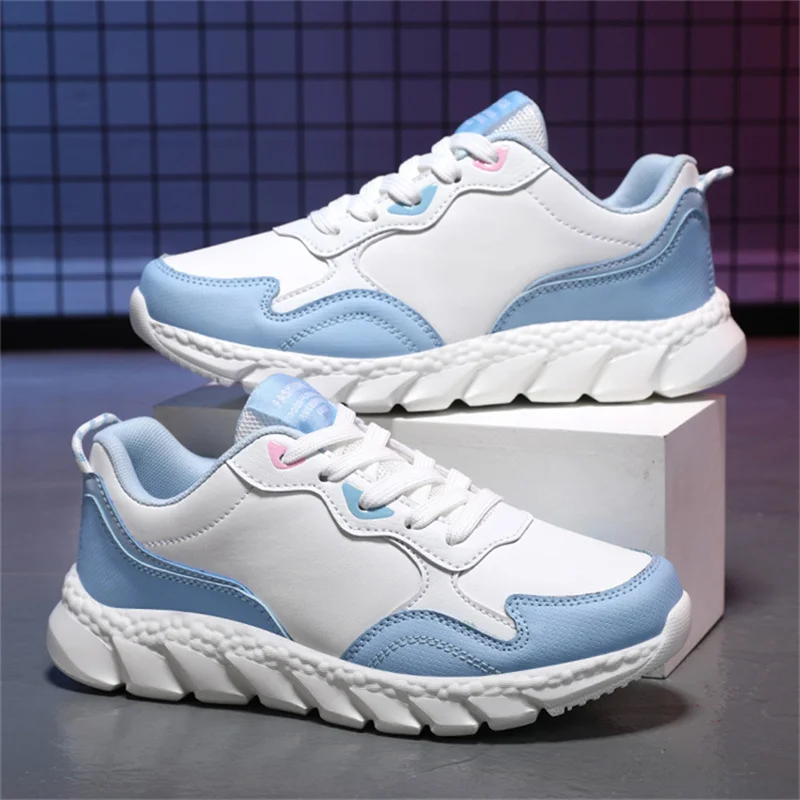 2023 Summer Women Sneakers Platform Shoes Leather Casual Walking Shoes Sport Shoes Ladies Outdoor Running Vulcanized Shoes