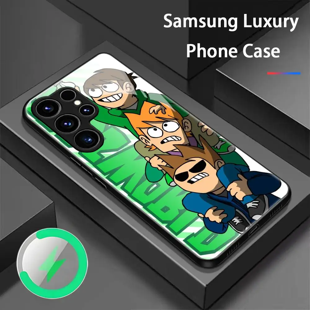 Фото Чехол Eddsworld для Samsung S26 S25 S24 S23 S22 S21 S20 Plus Ultra Fold A Glass Magnetic Case №1