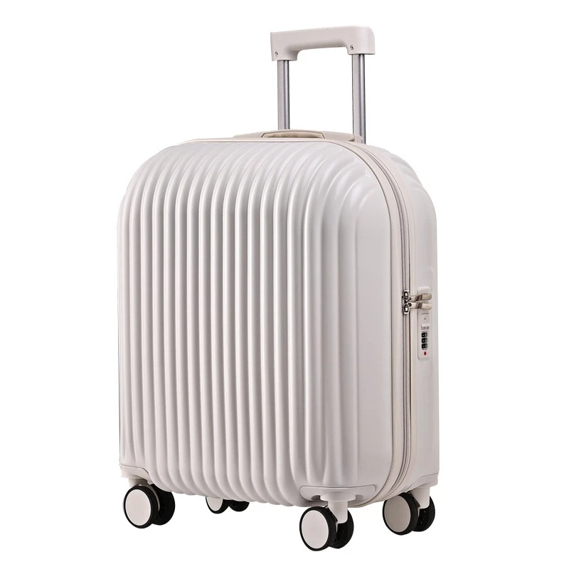 

KANGSHILU ABS Pc material New Bread Luggage Women's 20-Inch Good-looking Boarding Password Suitcase Convenient Travel Trolley