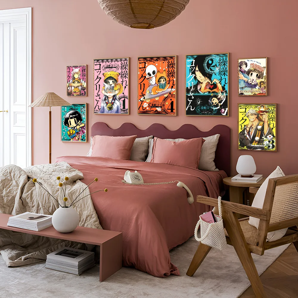 Винтажные постеры Gugure Kokkuri-san липкие белые бумажные принты художественные