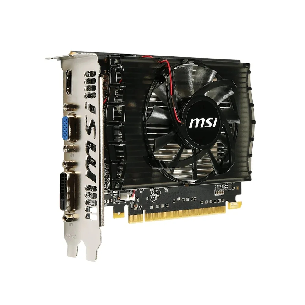 Видеокарта MSI NVIDIA GeForce GT 730 для настольного ПК игровая карта высокой четкости 2 Гб