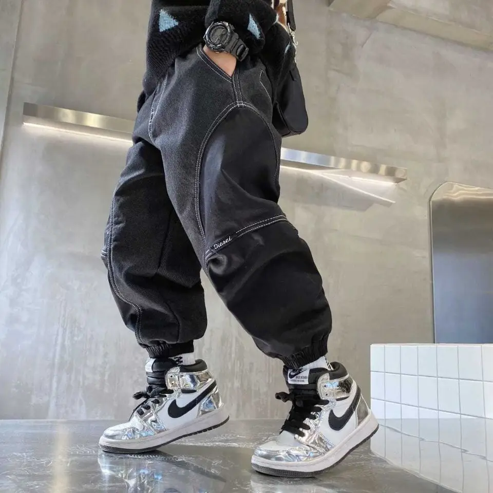 

4-13 Years Boys Jeans Clothes Kids Cowboy Long Pants Children Casual Denim Trousers Clothes Baby Boy Casual Stretch Jeans