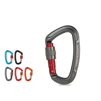 outdoor professional rock climbing carabiner lock d type safety buckle aluminum alloy carabiner for key outdoor equipment