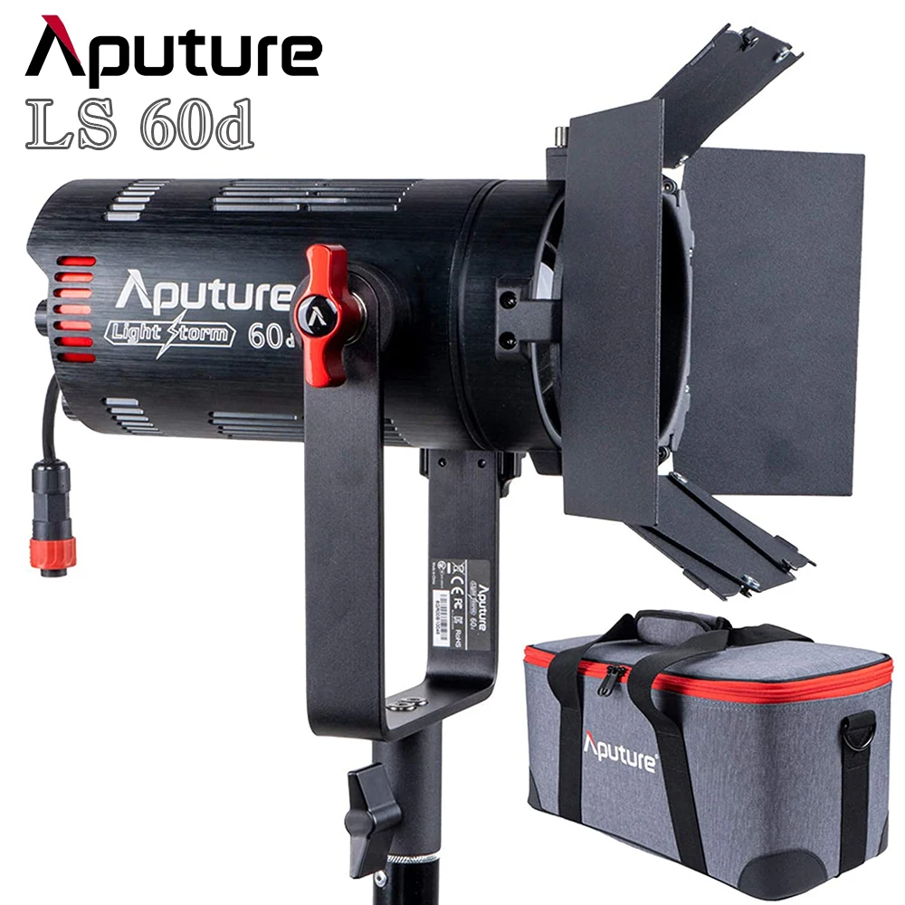 

Aputure LS 60D 60W Photography Lighting Daylight-Balanced Adjustable LED Video Light IP54 APP Control with Barn Doors
