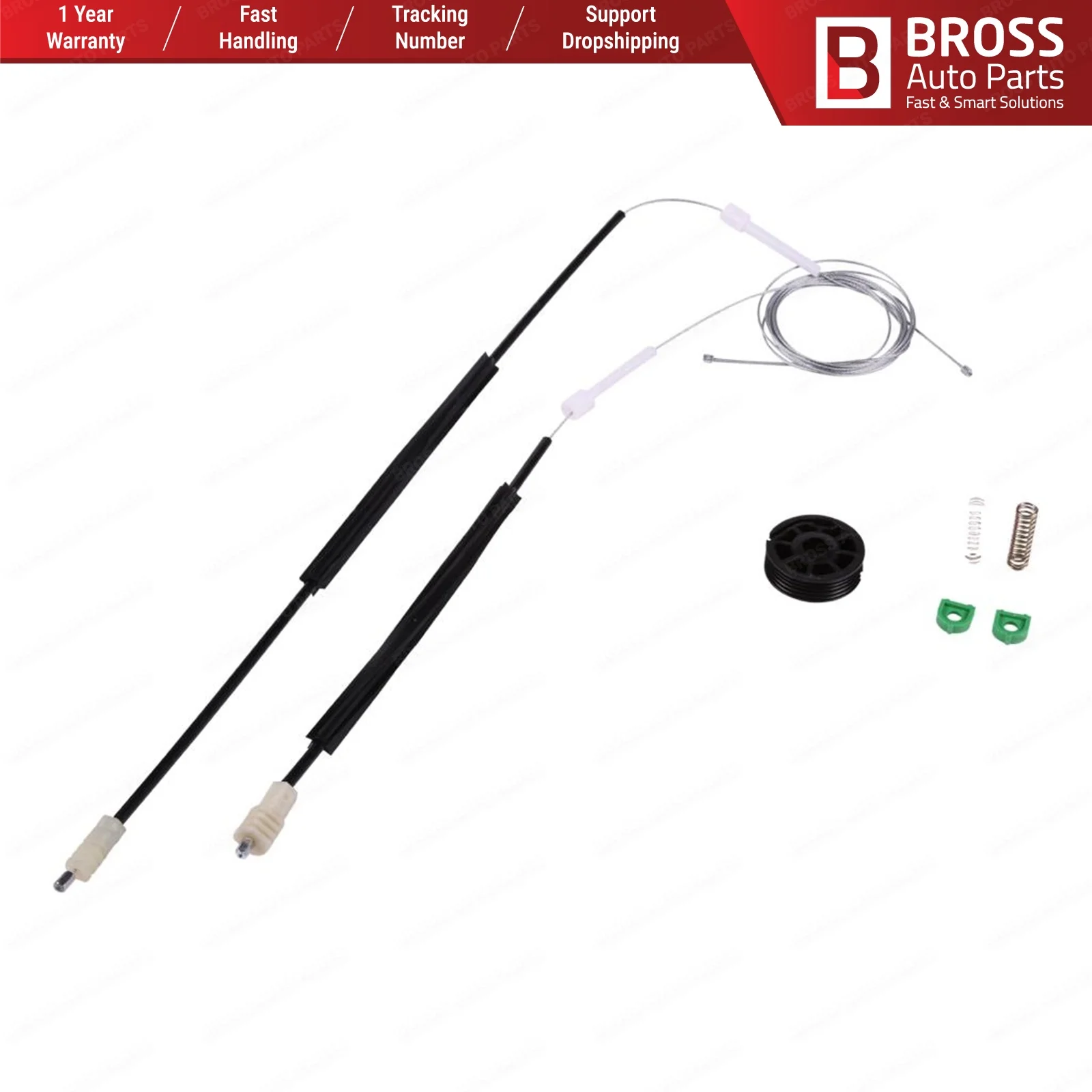 Bross автозапчасти BWR1049 электрическая мощность регулятор окна Ремонтный комплект