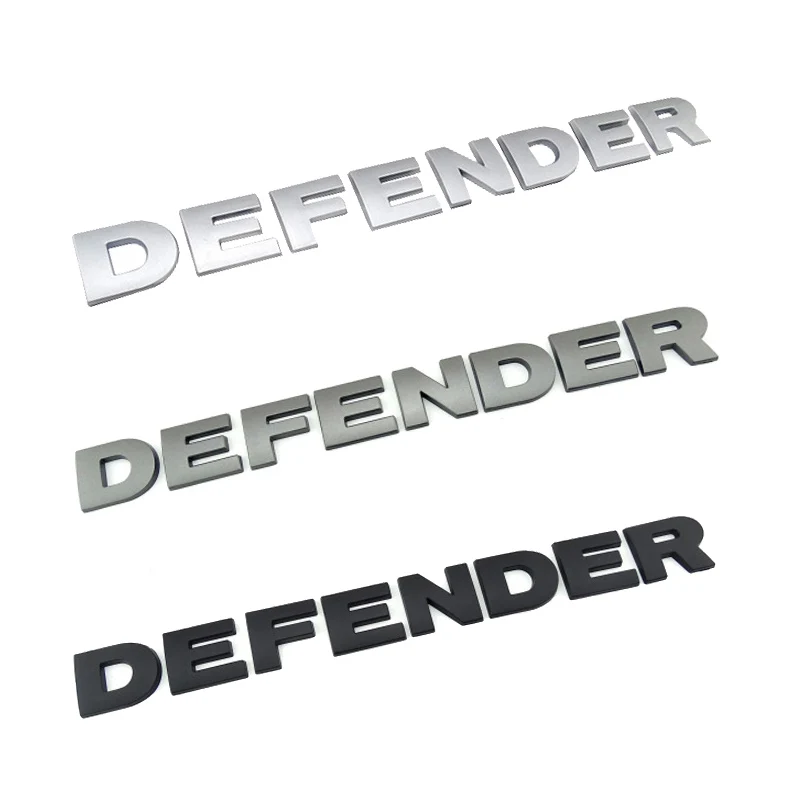

Car Front Hood 3D ABS Letters Logo Nameplate Sticker Fit for Land Rover Defender Head Emblem Trim Decals Replace Accessories