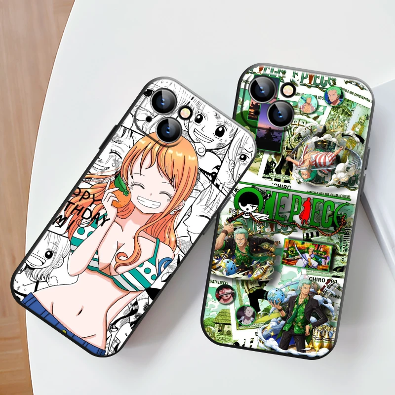 

Japan ONE PIECE Phone Case For Apple iPhone 13 12 11 Pro 12 13 Mini X XR XS Max SE 6 6s 7 8 Plus Silicone Cover Back Funda Soft
