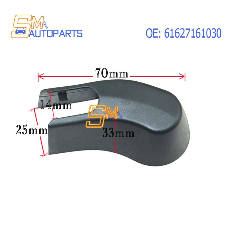 

High Quality Rear Window Wiper Arm Nut Cover Cap 61627161030 61 62 7 161 030 For BMW E70 F25 X3 X5 Car Accessories