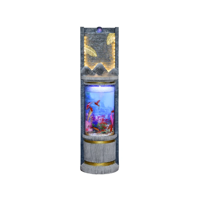 

Wyj Ecological Circulating Water Curtain Wall Aquarium Modern Minimalist