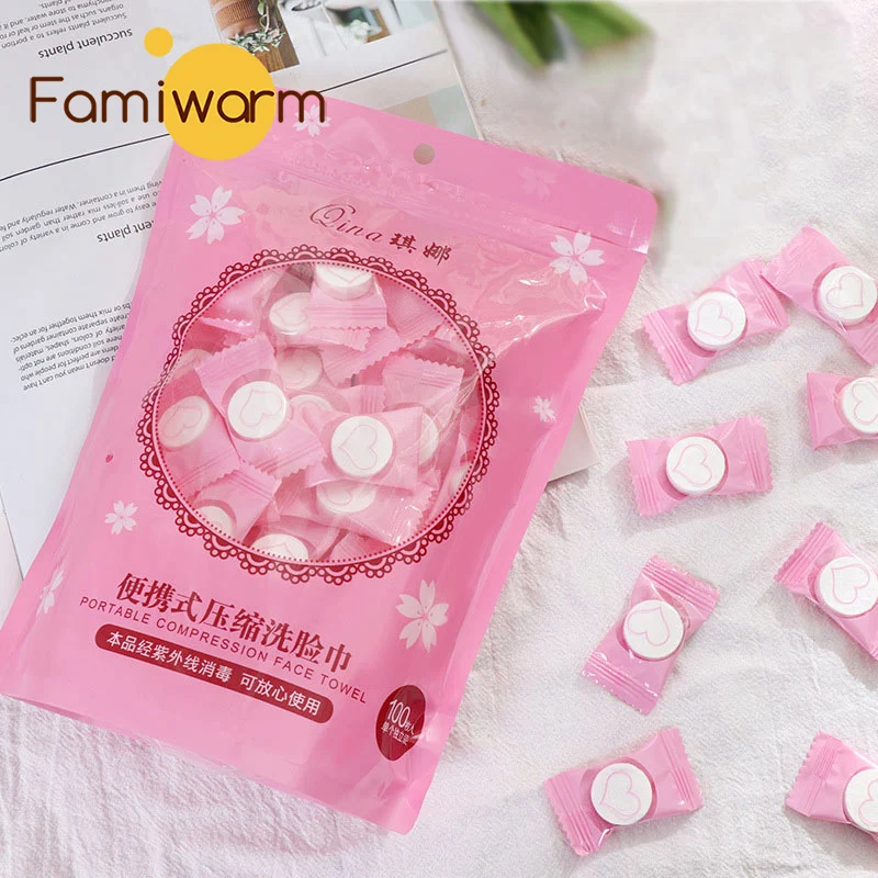 

30/50/100pcs Mini Compressed Towel Disposable Capsules Towels Face Care Tablet Outdoor Travel Cloth Wipes Paper Wash Face Tissue