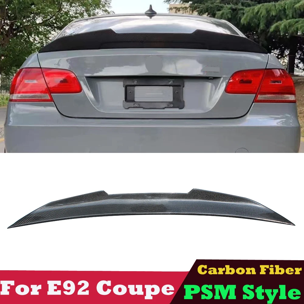 

PSM Style 3k tail Carbon Fiber Material Rear Spoiler for BMW 3 Series E92 & E92 M3 2 Door Coupe 2005-2011