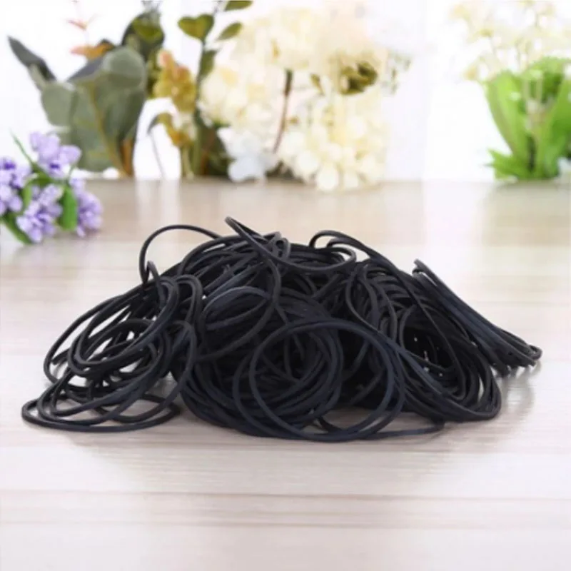 

Diameter 19mm-43mm Black Latex Rings High Elastic Rubber Bands Supplies Stretchable O Rings