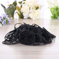 diameter 19mm 43mm black latex rings high elastic rubber bands supplies stretchable o rings