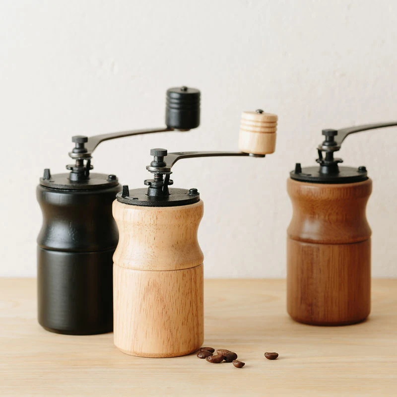 

Manual Coffee Grinder Household Kitchen Coffee Tools Solid Wood Hand Grinder