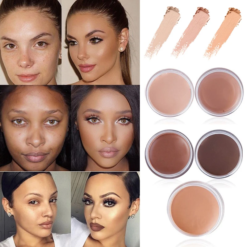 

Monochrome Concealer Mini Full Coverage Cream Face Makeup Oil-control Waterproof Brightening Lightweight Sweat-proof Concealer