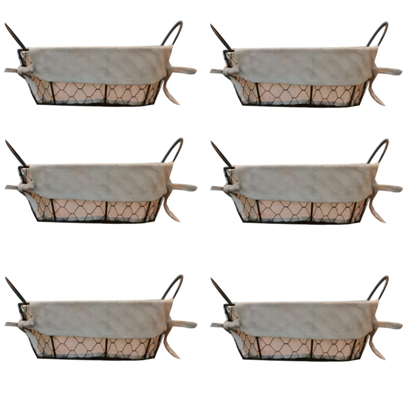 

6X Nordic Retro Metal Wire Bread Basket Dustproof Picnic Fruit Tray Food Bread Dishes Cover Kitchen Food Storage Basket