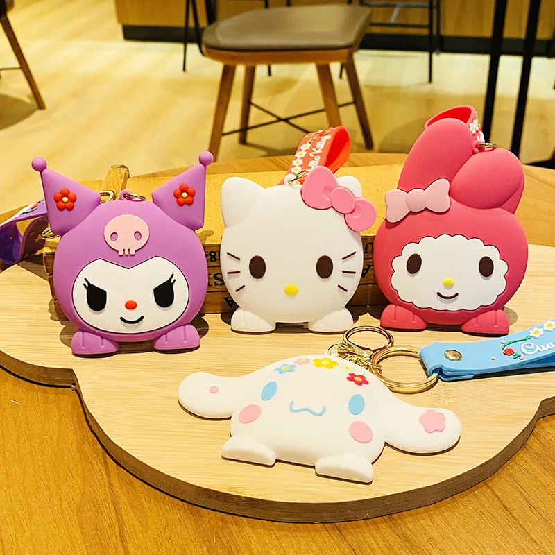 

Брелок с зеркалом Каваий Санрио Hello Kitty Cinnamoroll милый фотоподвесной рюкзак сумка декоративные игрушки подарки для девочек