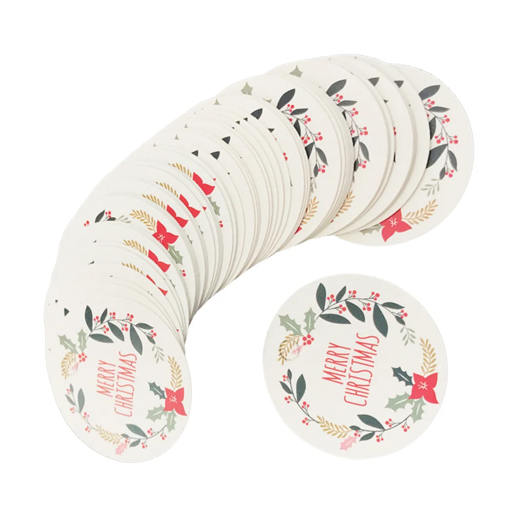 

50PCS Christmas Gift Tags Paper Labels Christmas Tags Gift Packing Christmas Tags for Gifts Decorative Gift