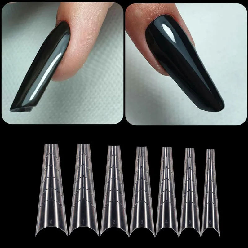 120 шт. двойные формы для ногтей гель наращивания французских накладных Система