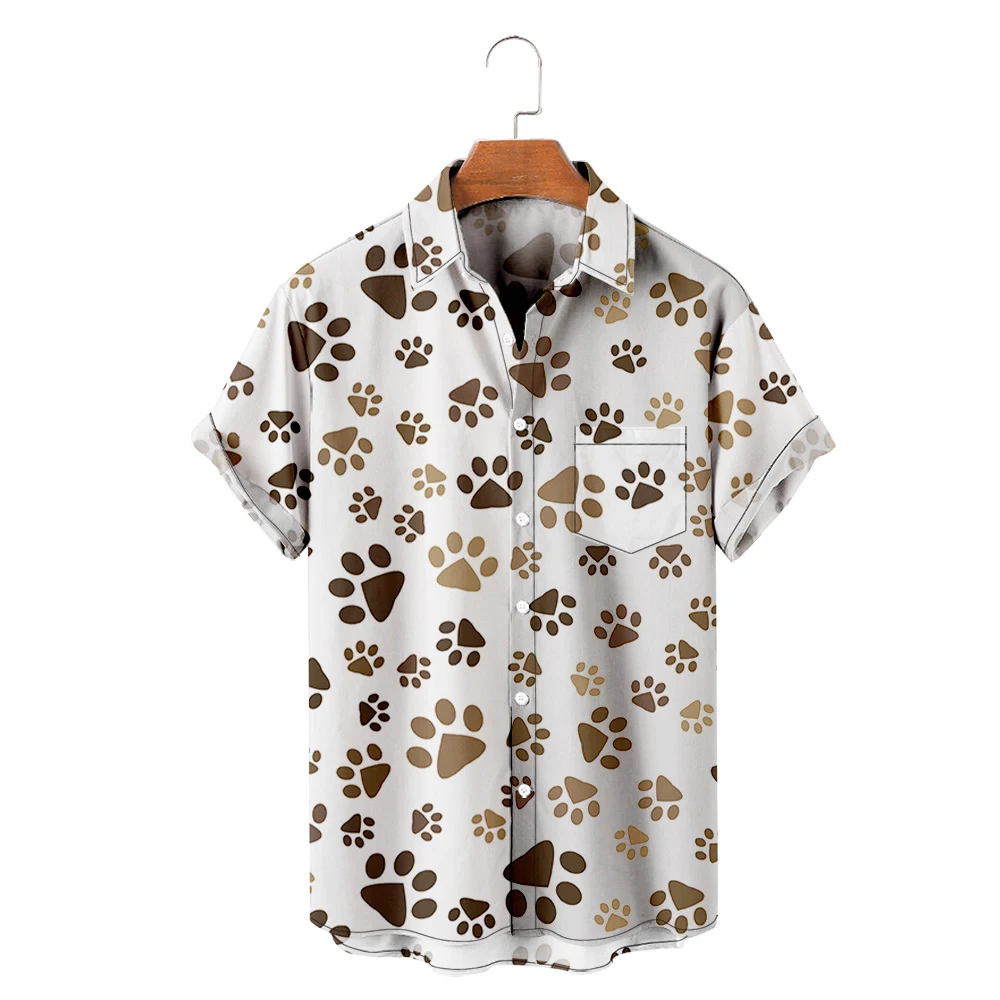 

Men's Hawaiian T-Shirt Y2K Hombre Fashion Shirt Animal 3D Print Cozy Casual Short Sleeve Beach Oversized Clothes 8