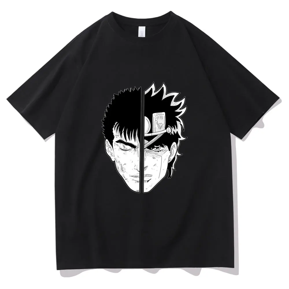 

JOJO Bizarre Adventure Print Anime Casual T-Shirts Men Oversized Cotton T-shirt Children hip hop top T-Shirt Summer Men Clothing