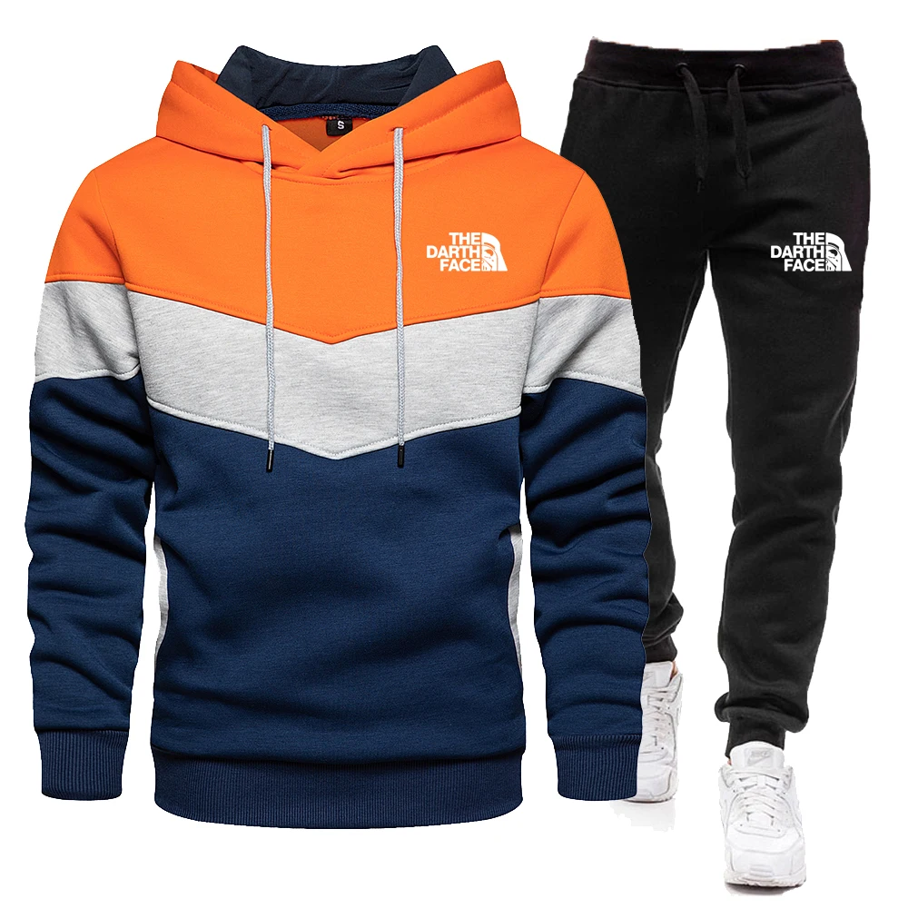 High-quality Men's Autumn And Winter Suit Fashion Men's Sportswear Sweater Hoodie + Jogging Pants Casual Sports Suit 2pcs