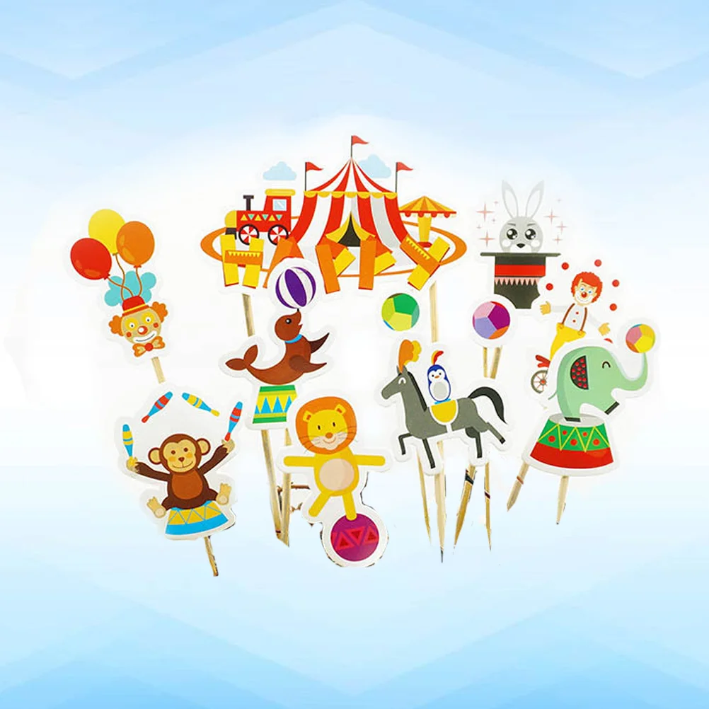 

Circus Birthday Cake Party First Carnival Topper Decoration Clown Decorations Theme Supplies