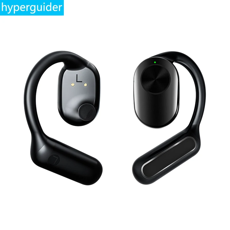 

hyperguider Air Conduction Headphones Wireless Low Latency OWS Bluetooth Headset IPX5 Waterproof Voice Assistant Remote Control