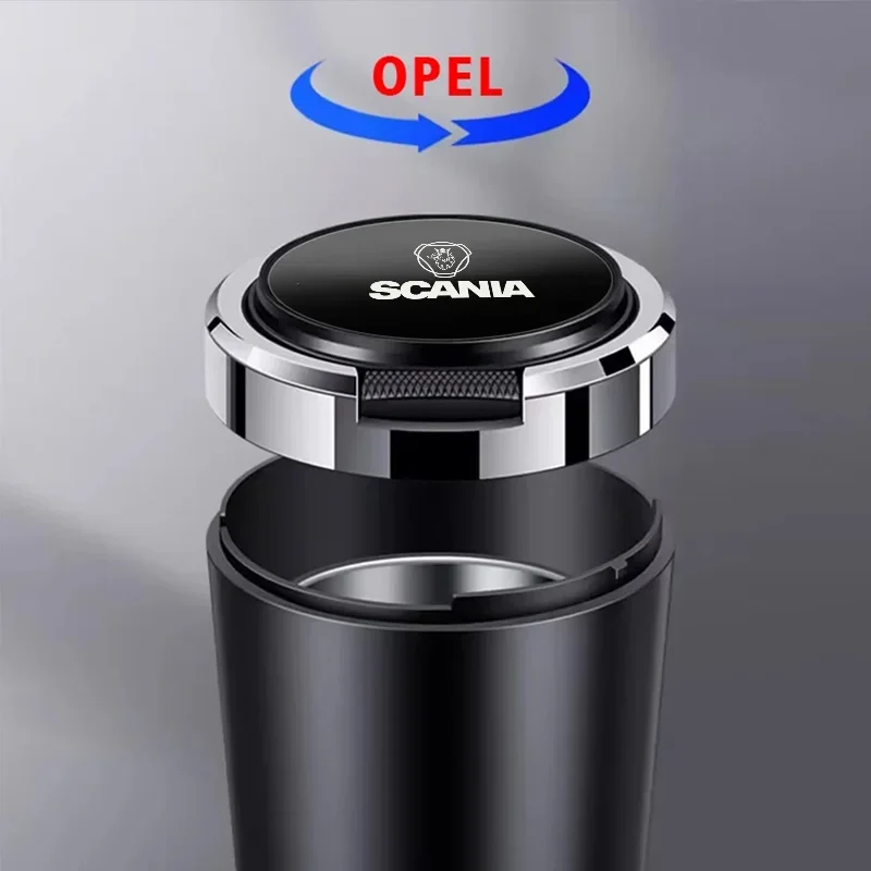 Автомобильная пепельница светодиодный индикатор из алюминиевого сплава для Scania