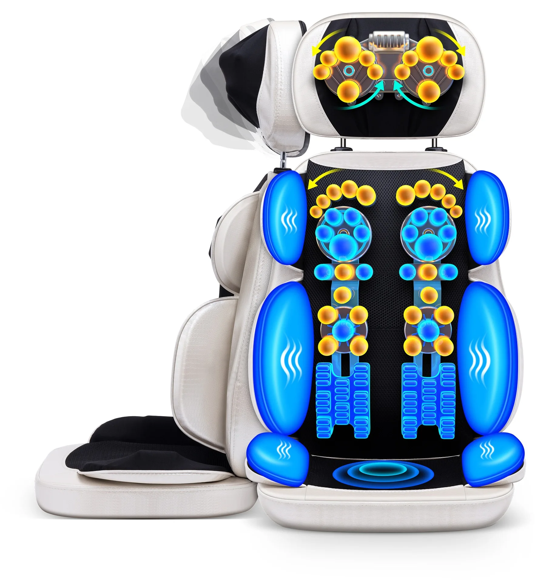 Электрическая вибрирующая массажная подушка для всего тела шеи спины талии