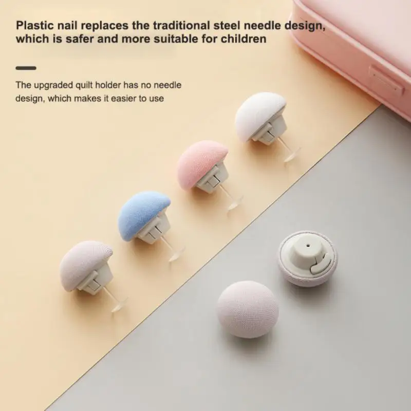 

1/4PCS BedSheet Quilt Clip Duvet Cover Fastener Clip Anti Slip Blanket Buckles Quilt Holder Fixator Gripper Easy To Unlock