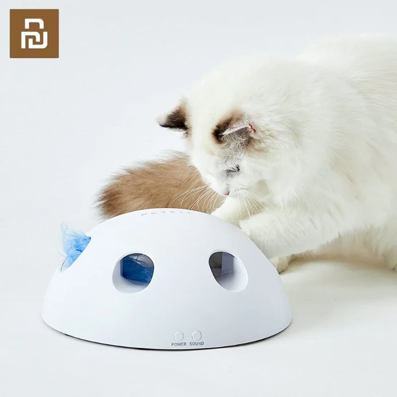 

Youpin PETKIT Electric Smart Interactive Cat Toy with Feather Automatic Telescopic Pet Game Pet Supplies Funny Cat Indoor