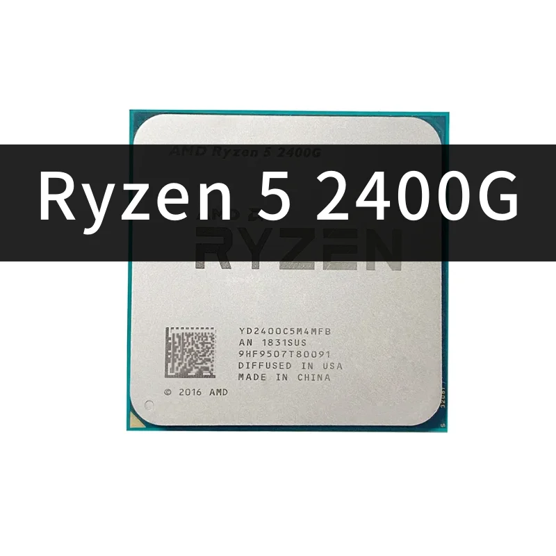 

ЦП R5 2400G R5 2400G 3,6 ГГц четырехъядерный восьмипоточный процессор 65 Вт YD2400C5M4MFB разъем AM4 ryzen