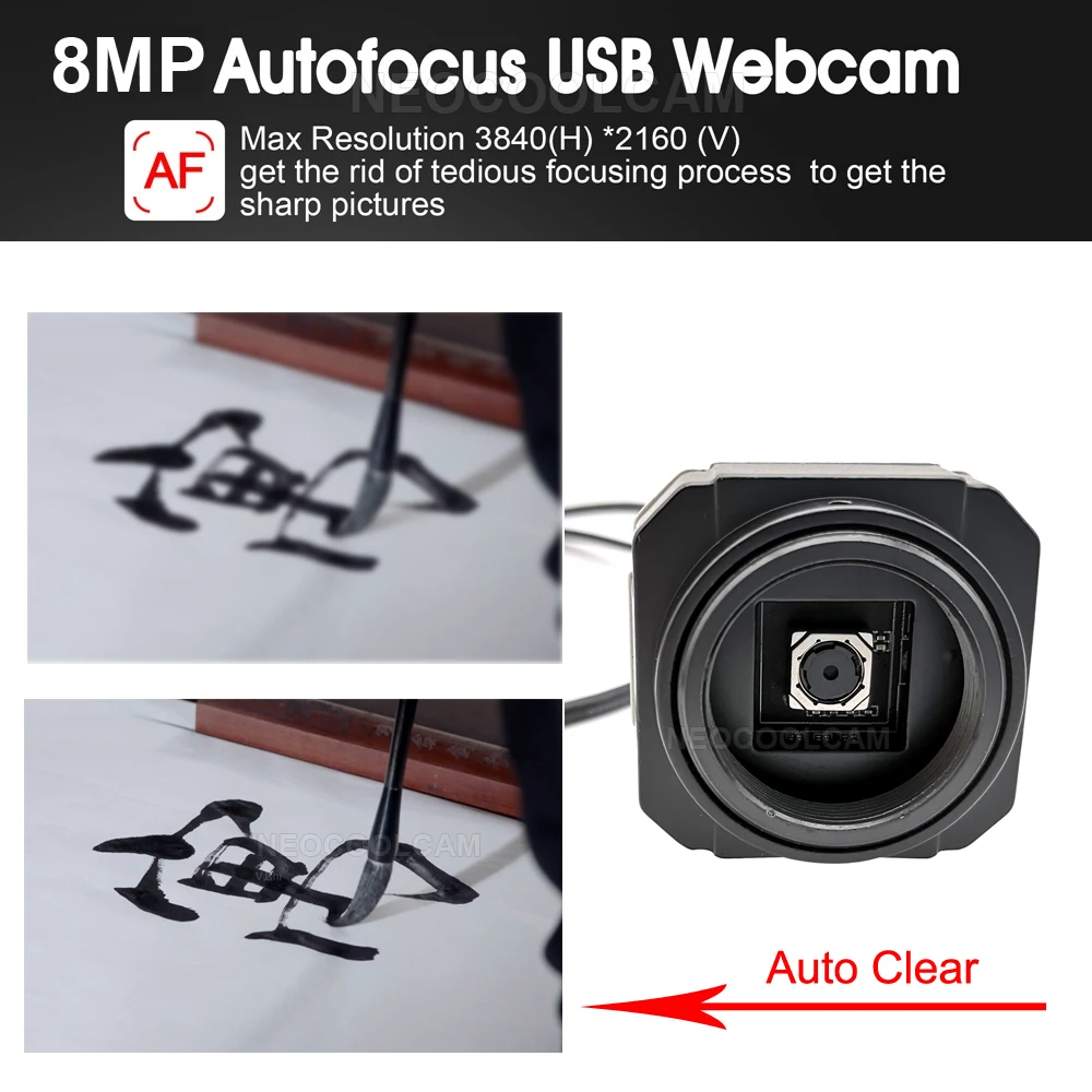 HD 8MP IMX179 USB веб-камера с автофокусом OTG UVC Мини Промышленная металлическая коробка